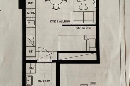 1 rok nära Tekniska – allt ingår!