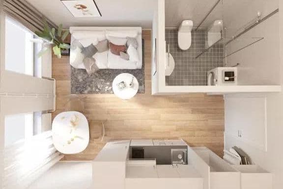 Möblerad studentetta i Roslags Näsby